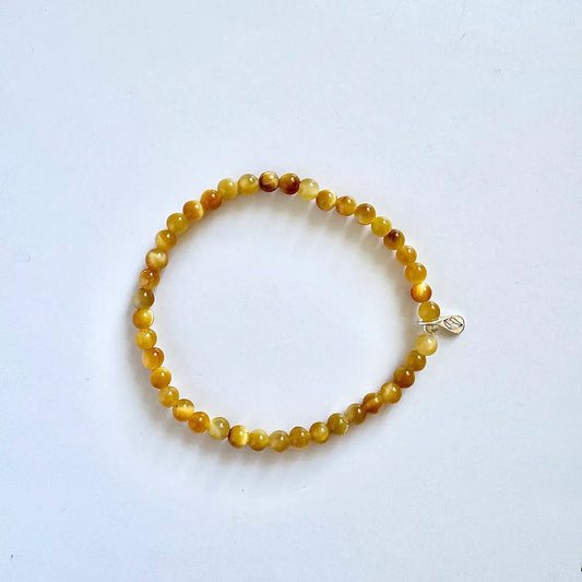Golden Tiger Eye Bracelet - Front View｜Touch Vintage