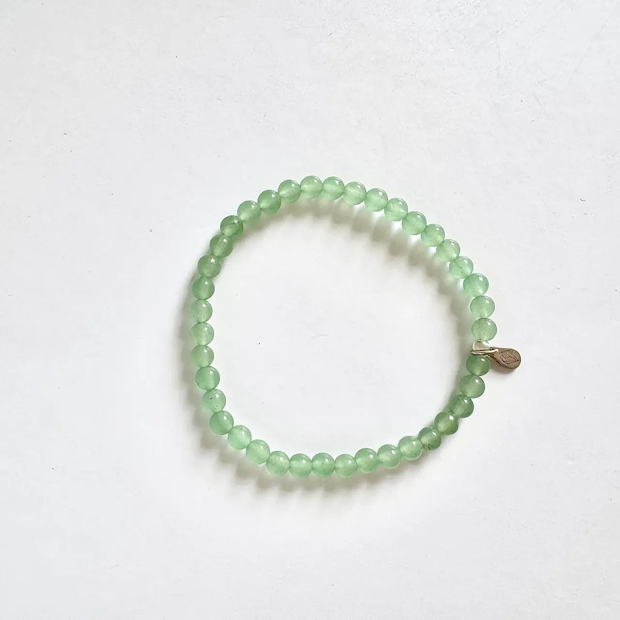Green Aventurine Bracelet - Front View｜Touch Vintage