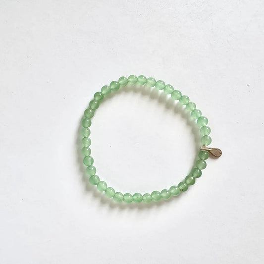 Green Aventurine Bracelet - Front View｜Touch Vintage
