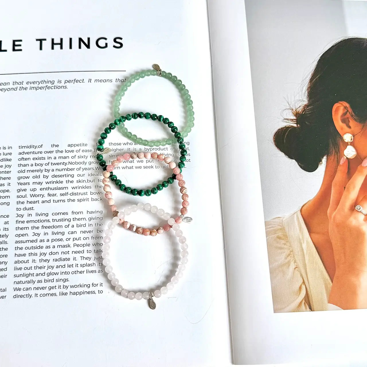 Heart Chakra Bracelet - Close-up | Touch Vintage