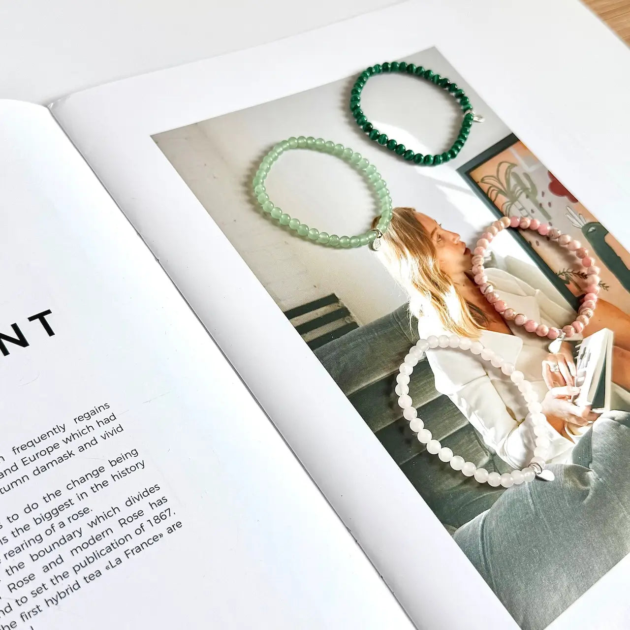 Heart Chakra Bracelet - Side View | Touch Vintage