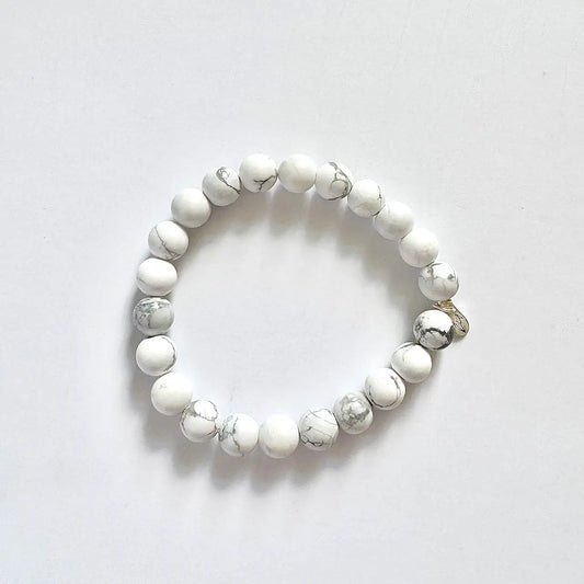 Howlite Bracelet - 8mm｜Touch Vintage