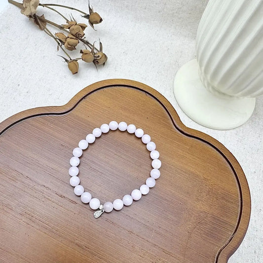 Kunzite Bracelet 6mm - Front View｜Touch Vintage