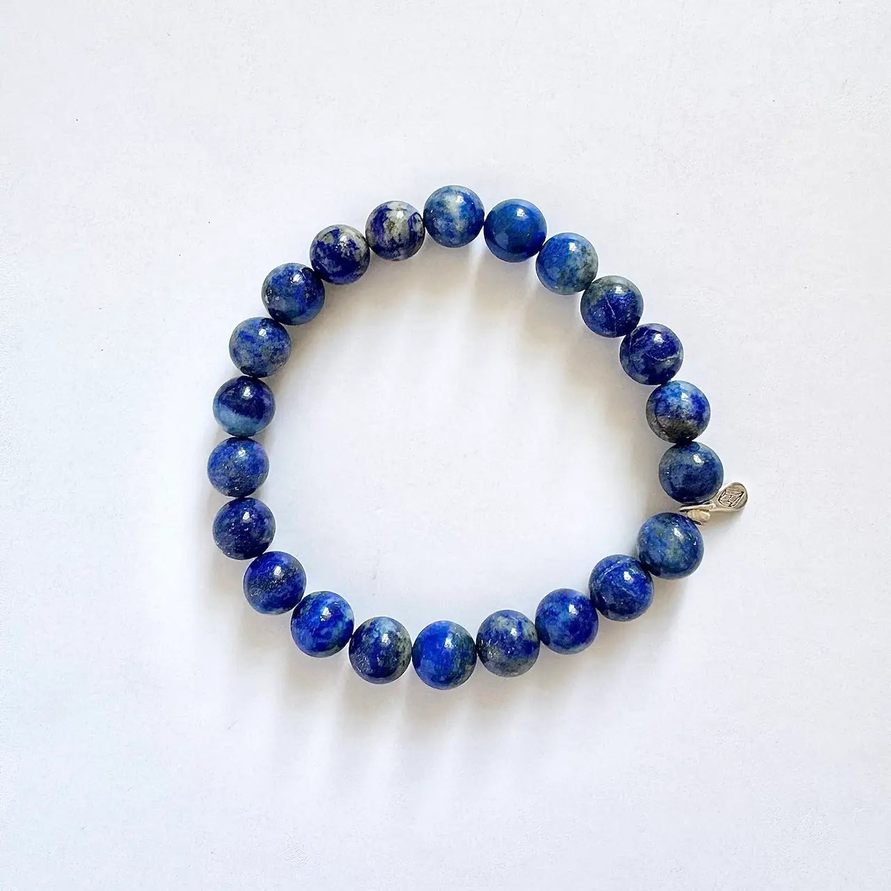 Lapis Stone Bracelet 8mm - Front View