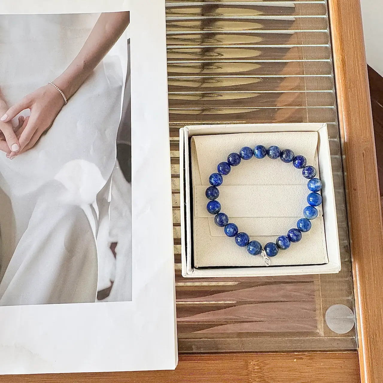 Lapis Stone Bracelet 8mm - Gift Packaging｜Touch Vintage