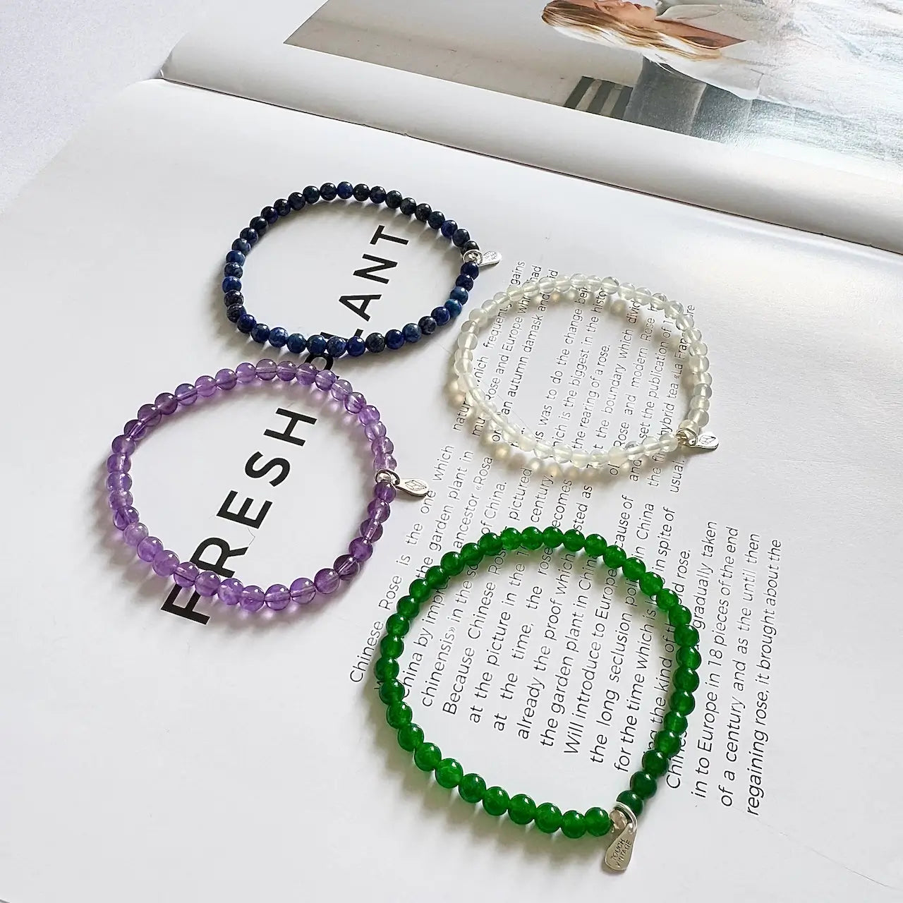 Libra Crystal Bracelets - Front View | Touch Vintage