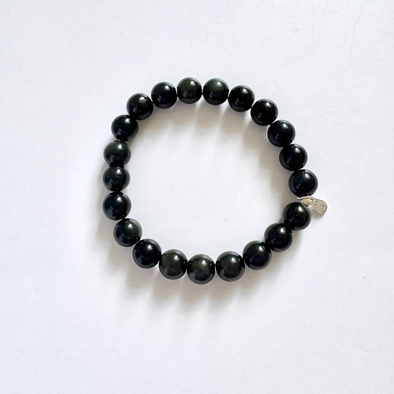 Obsidian Bracelet 8mm - Front View｜Touch Vintage