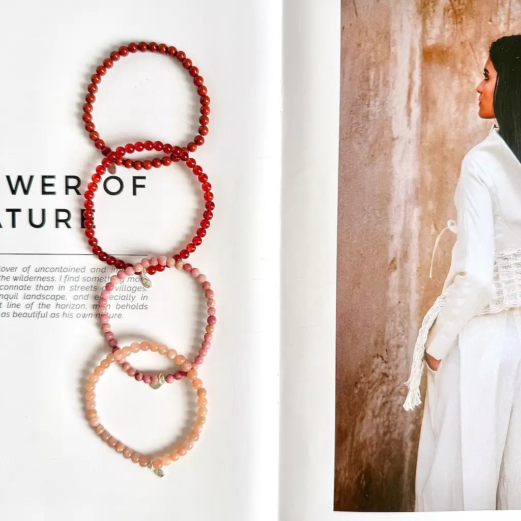 Orange Chakra Bracelet- Front View｜Touch Vintage