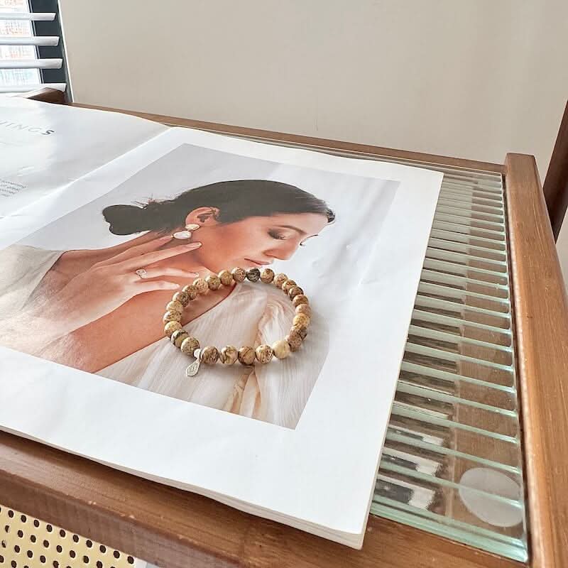 Picture Jasper Bracelet - Side View｜Touch Vintage