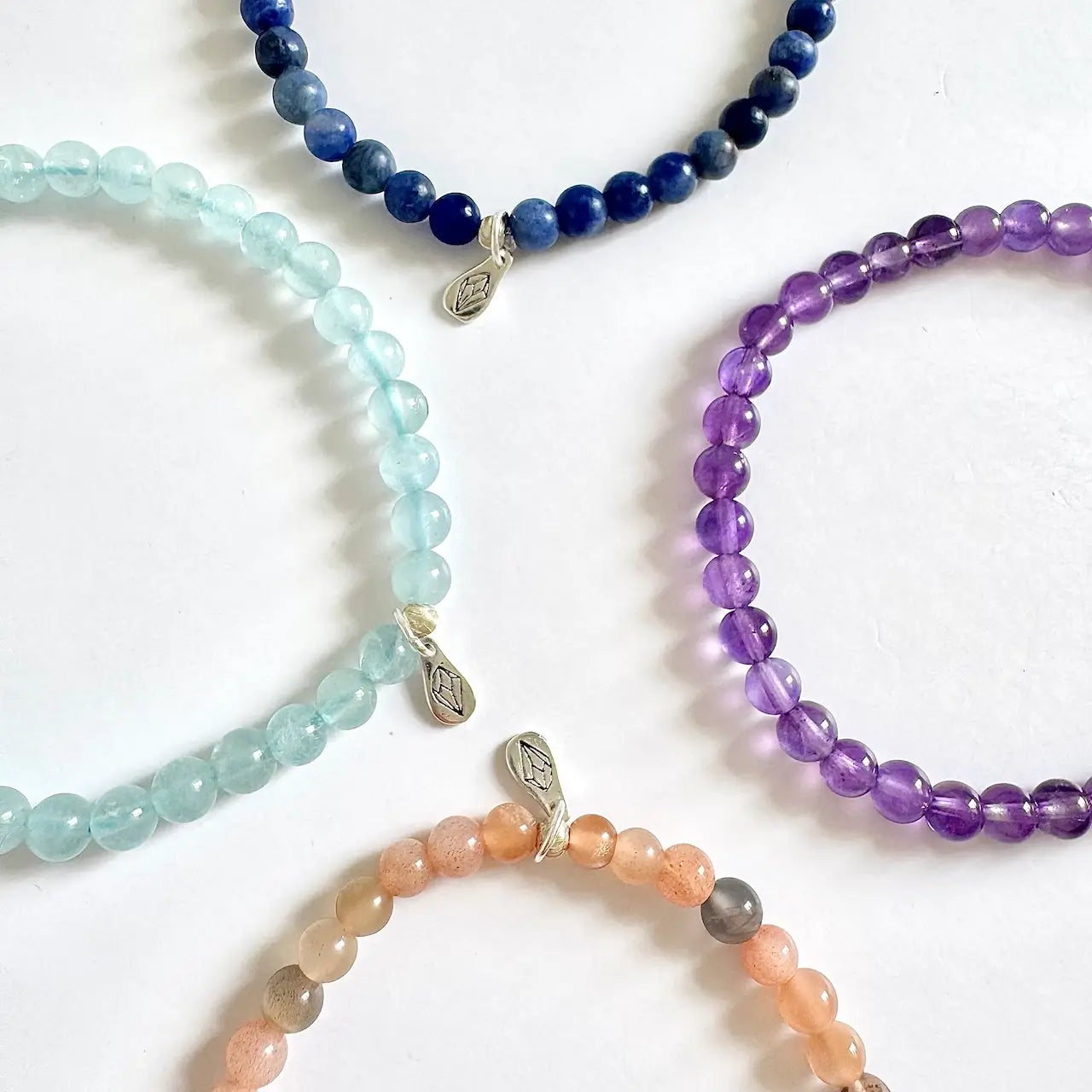 Pisces Birthstone Bracelets - Close-up | Touch Vintage