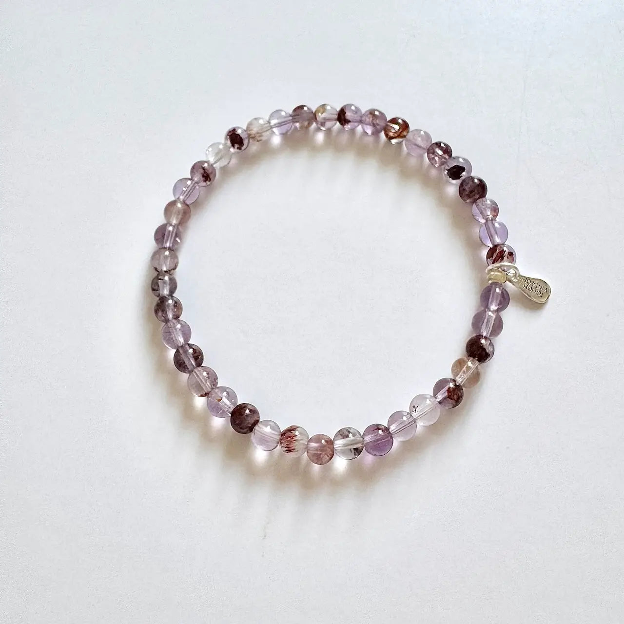 Purple Phantom Quartz Bracelet - Front View｜Touch Vintage