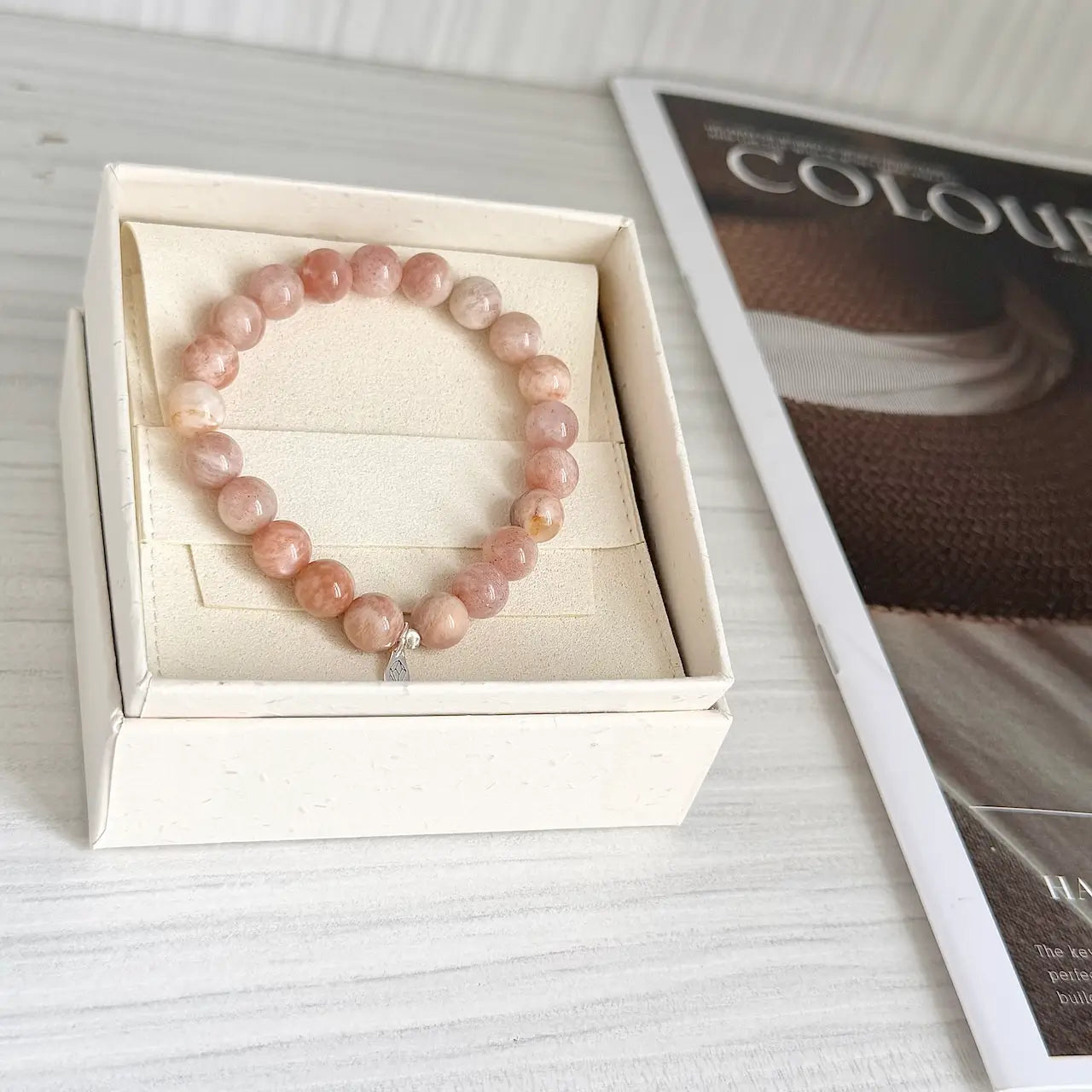 Rainbow Moonstone 8mm - Gift Packaging｜Touch Vintage
