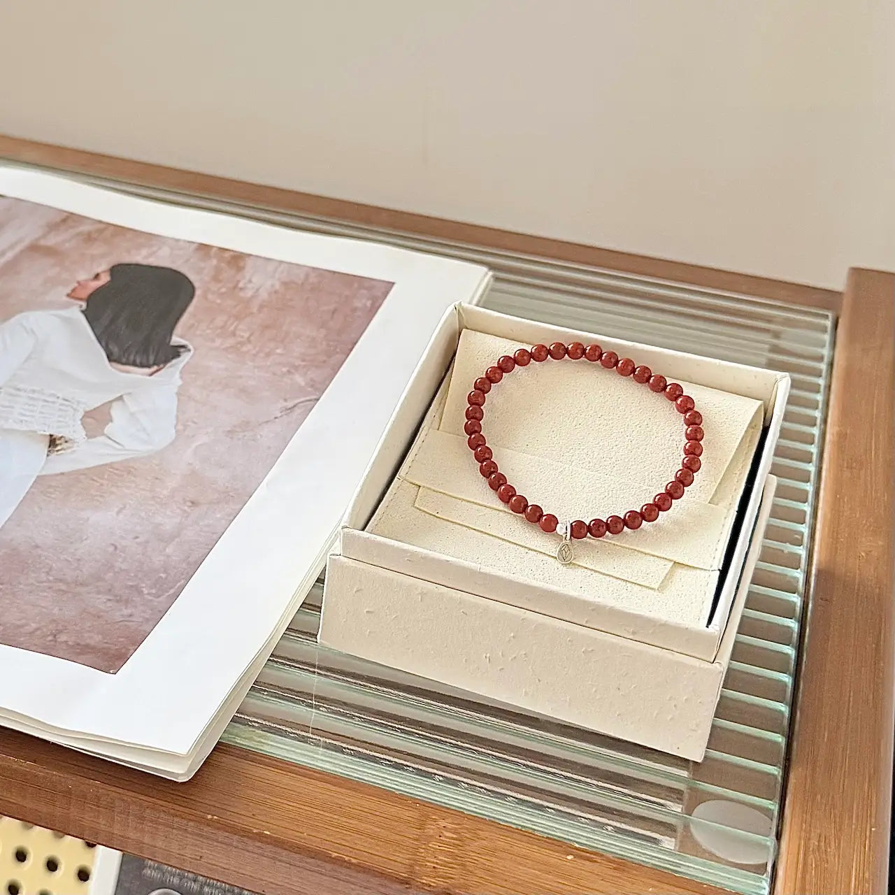 Red Jasper Bracelet - Gift Packaging｜Touch Vintage