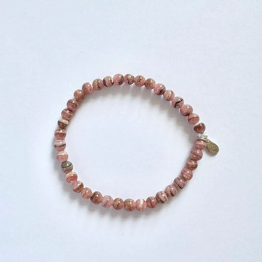 Rhodochrosite Bracelet - Front View | Touch Vintage