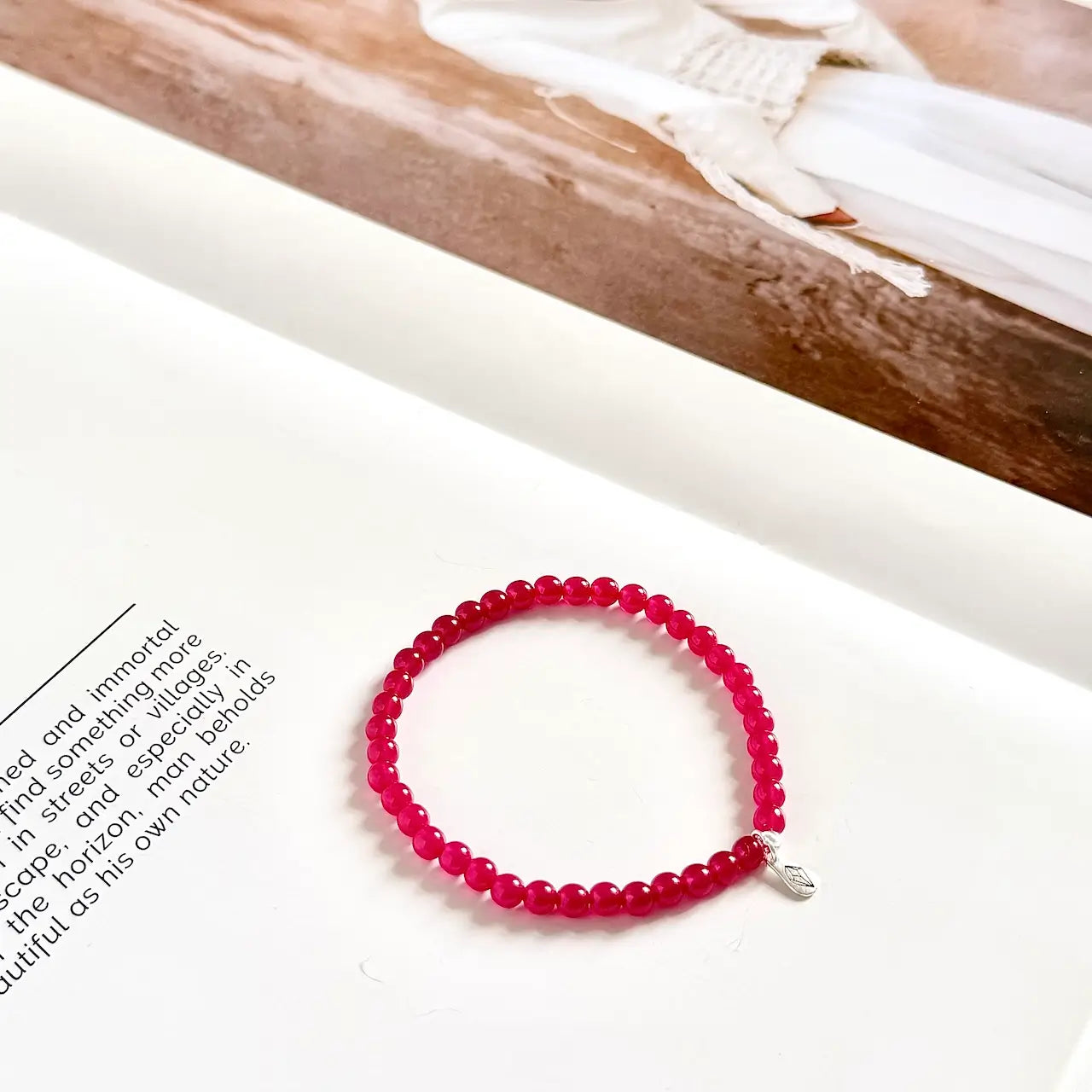 Ruby Bracelet Side View ｜Touch Vintage