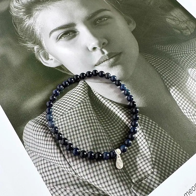 Sapphire Bracelet Silver - Side View｜Touch Vintage