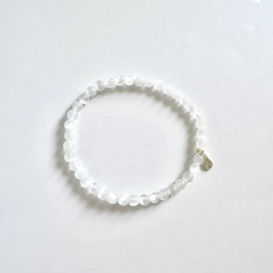 Selenite Bracelet - Front View｜Touch Vintage