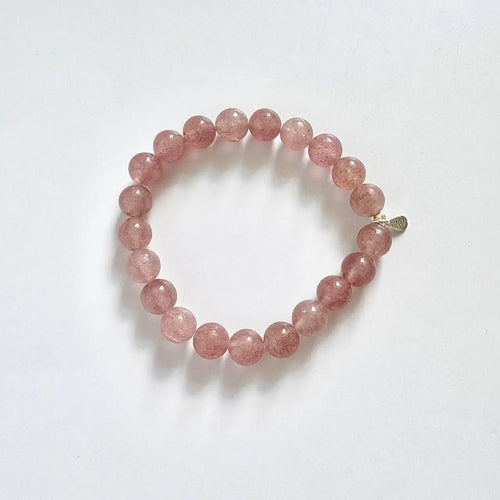 Strawberry Quartz Energy Bracelet - 8mm