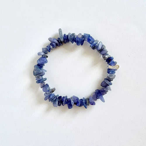 Raw Tanzanite Energy Bracelet - 8mm