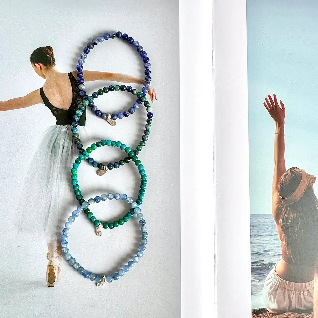 Third Eye Chakra Bracelet - Front View｜Touch Vintage