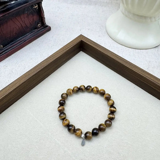 Tiger Eye Bead Bracelet 8mm - Crystal Jewelry｜Touch Vintage