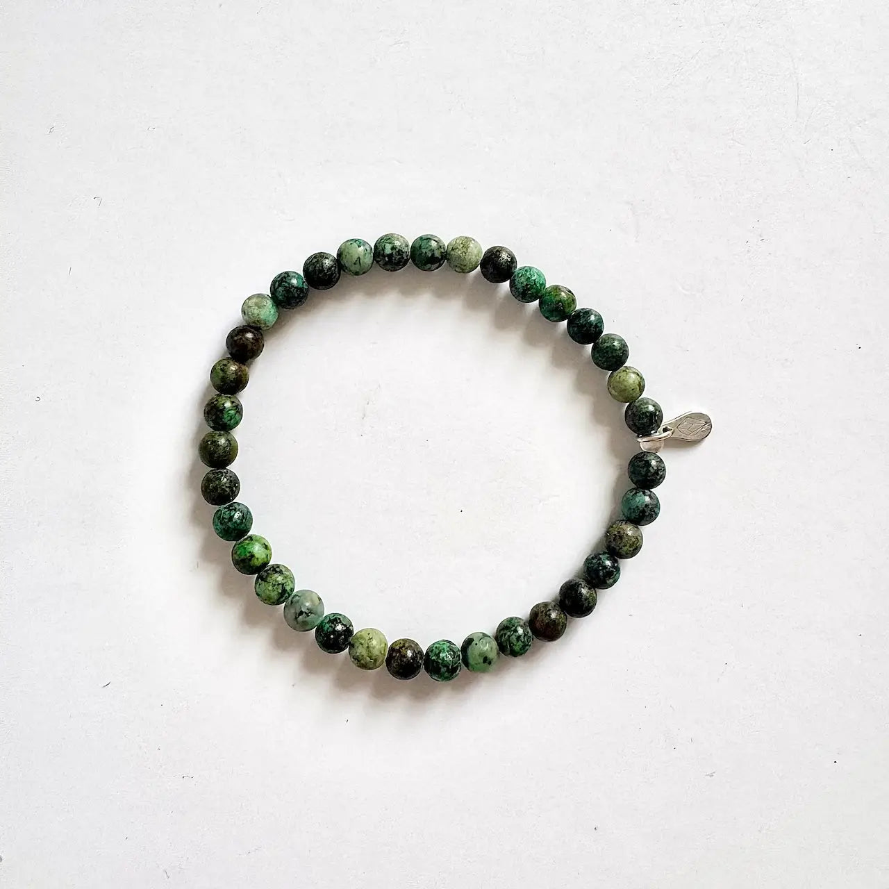 Touch Vintage African Turquoise Bracelet Front View