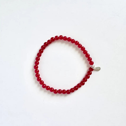 Touch Vintage Ruby Birthstone Bracelet Front View