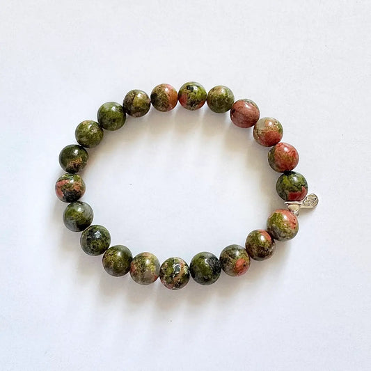 Unakite Bracelet 8mm | Touch Vintage