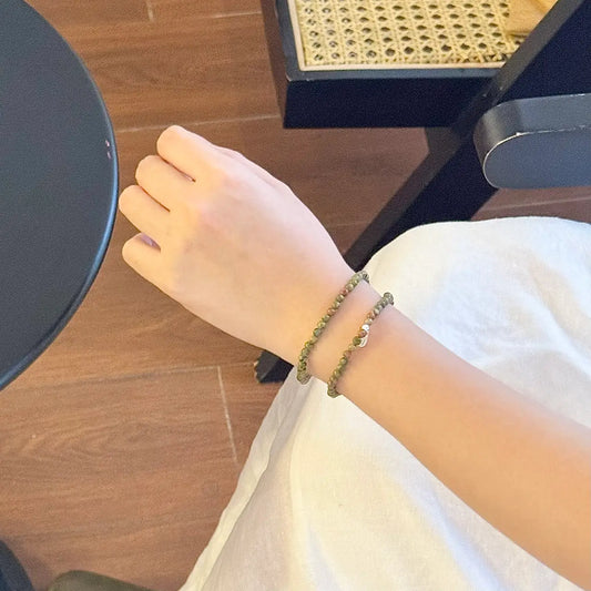 Unakite Bracelet - Worn On Wrist｜Touch Vintage