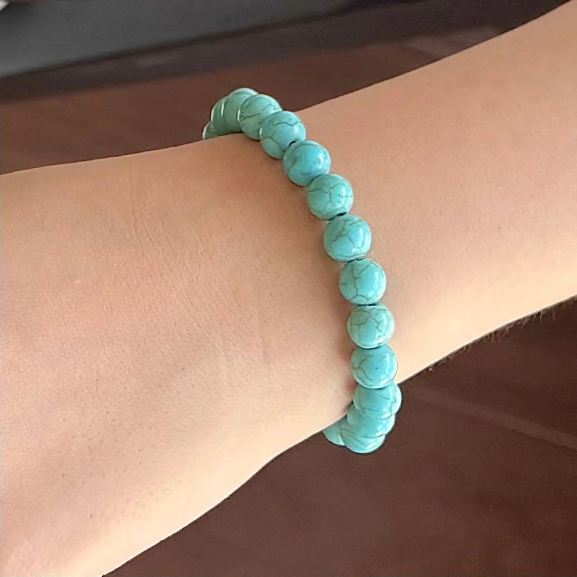 Vintage Turquoise Bracelet -Worn On Wrist|Touch Vintage