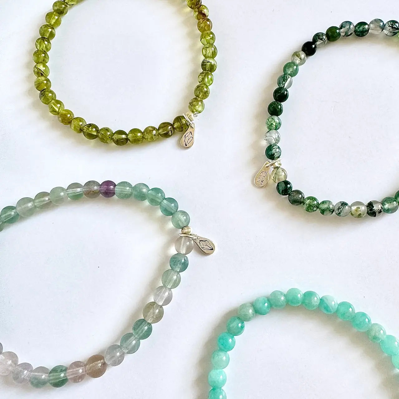 Virgo Crystal Bracelets -Close-up | Touch Vintage