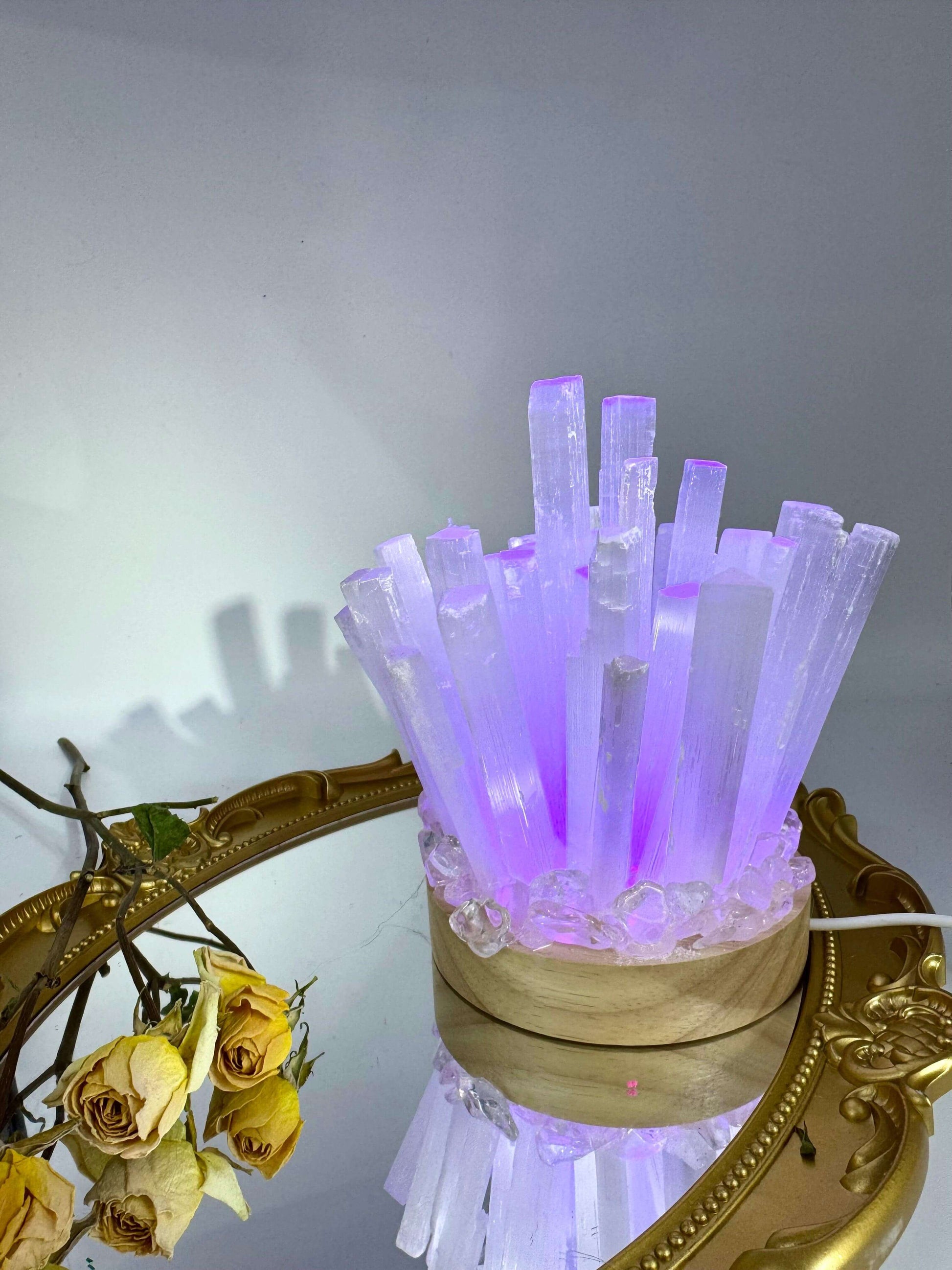 Crystal Cluster Lamp - Touch Vintage 