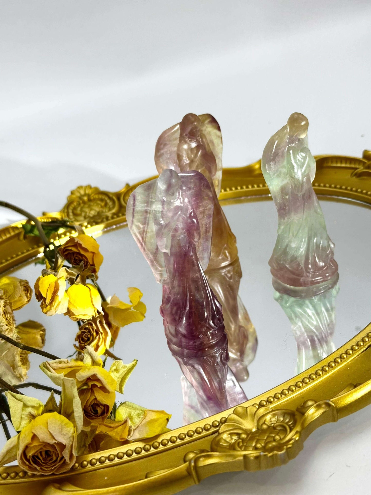 Fluorite Crystal Fairy|Angel Crystal - Touch Vintage 