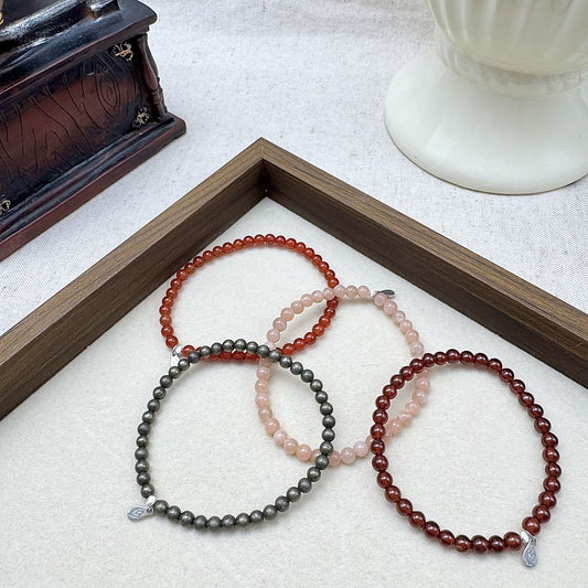 aries bracelets including garnet,carnelian,rainbow moonstone