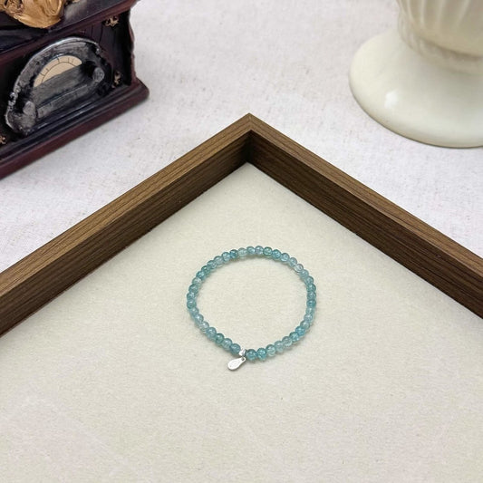blue apatiite bracelet 4mm