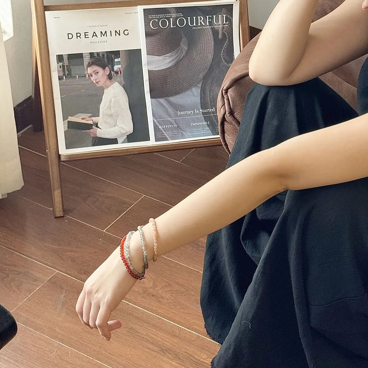 capricorn bracelets on the hand