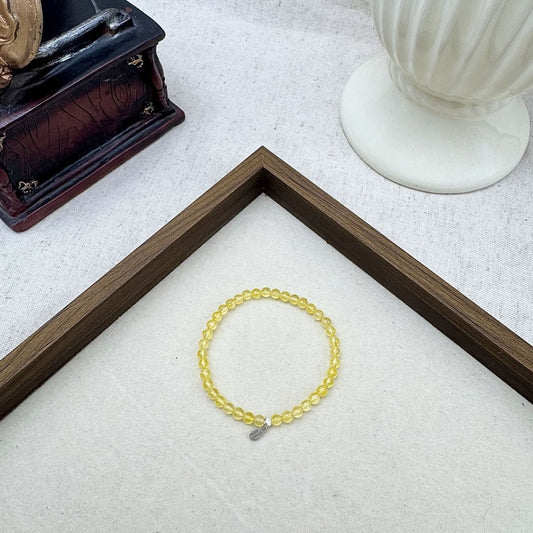 citrine crystal bracelet​ 4mm