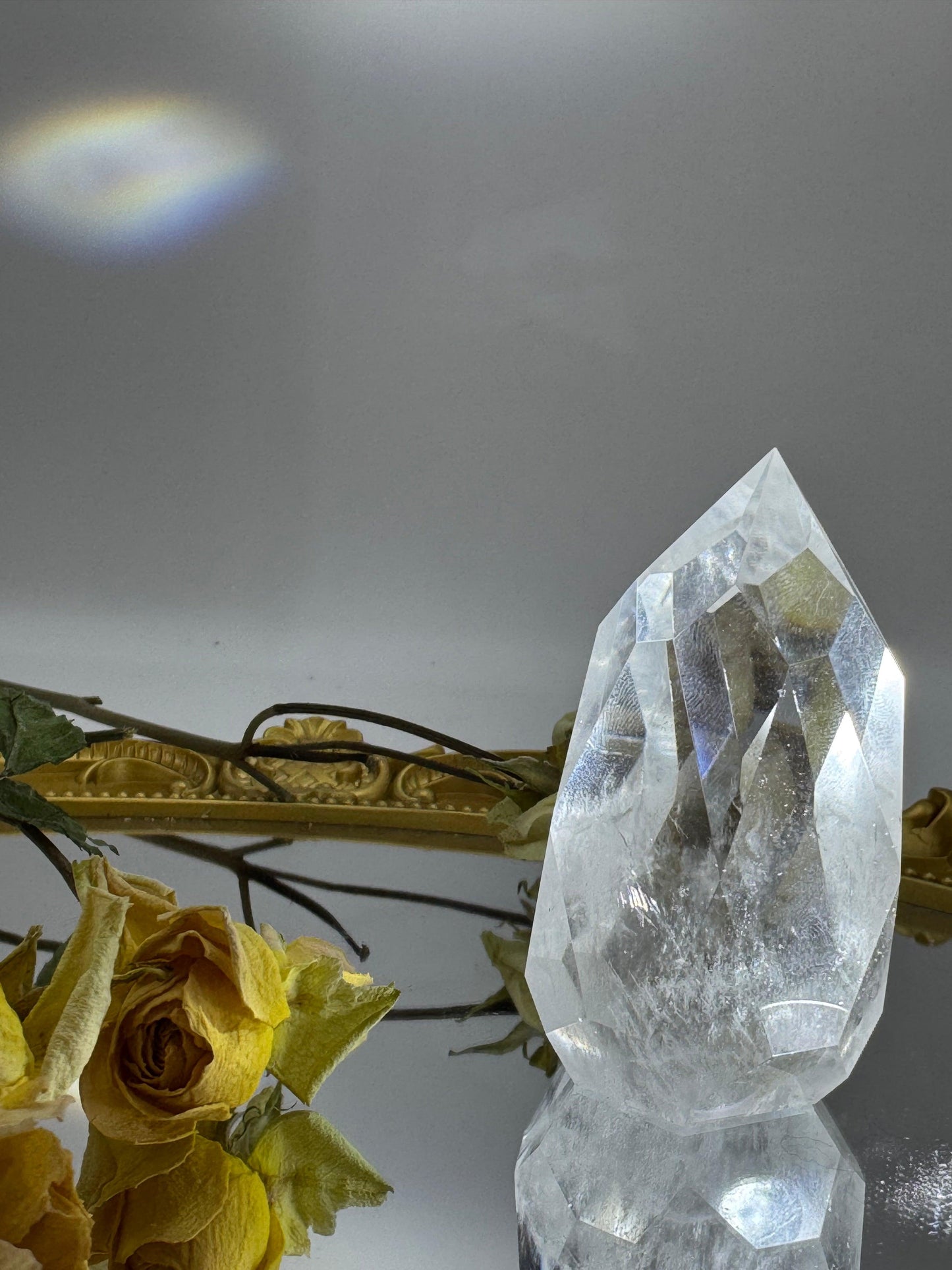 Polygonal Clear Crystal Tower - Touch Vintage 