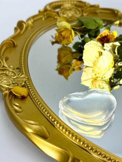 Clear Crystal Heart - Touch Vintage 