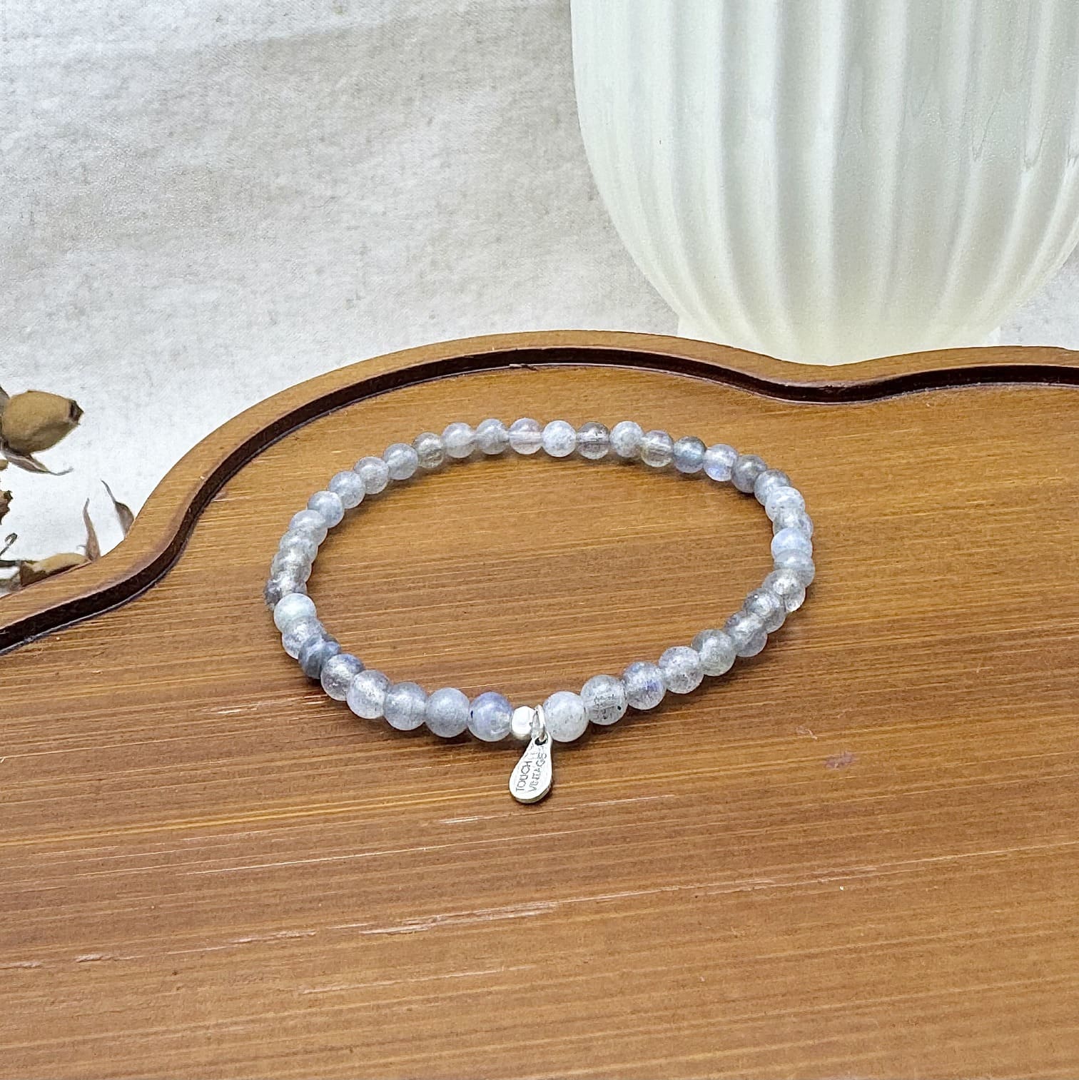 labradorite bead bracelet