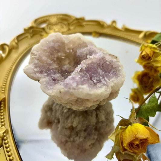 Rose Quartz Pink Crystal Geode|You pick - Touch Vintage
