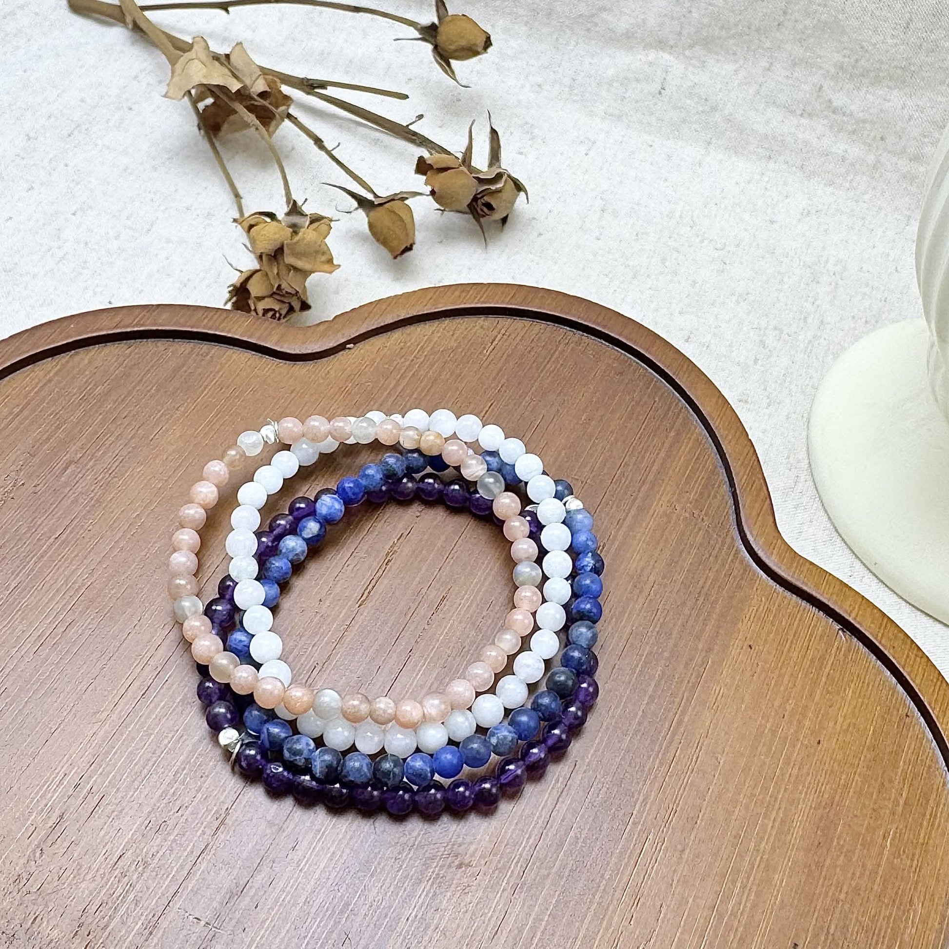 pisces crystal bracelet set