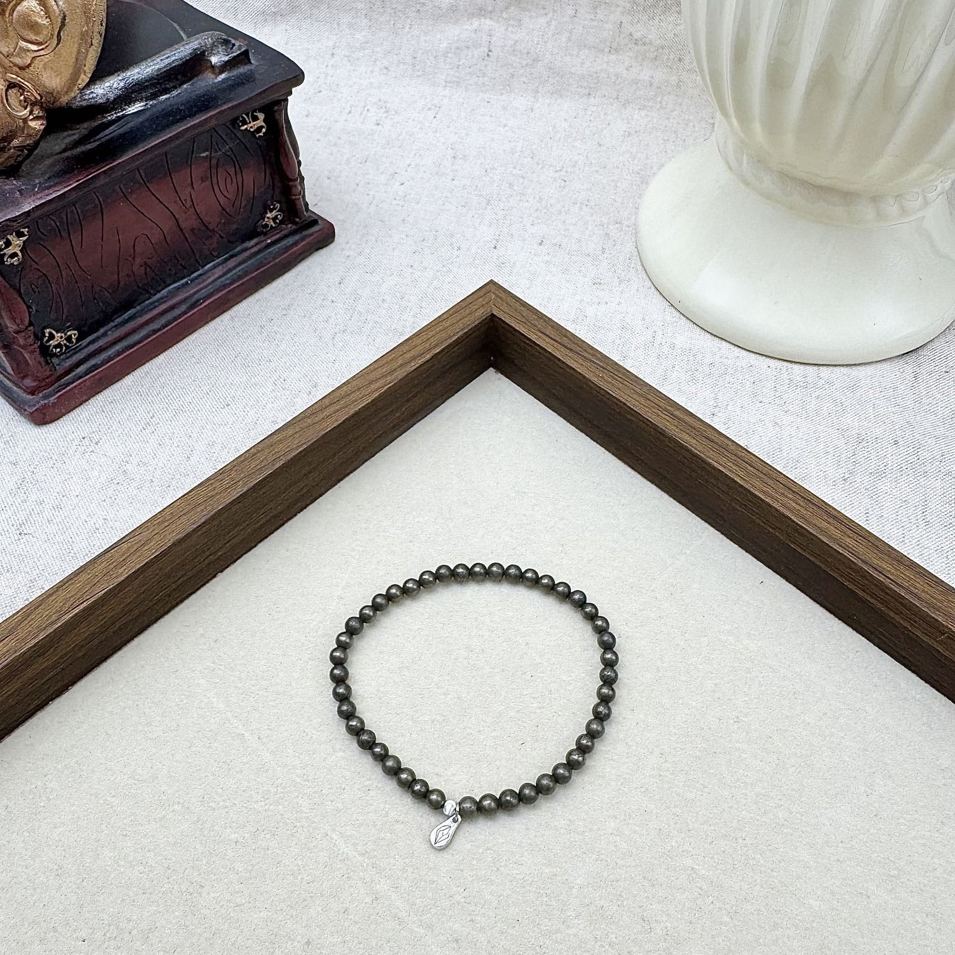 pyrite crystal bracelet