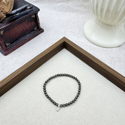 pyrite crystal bracelet