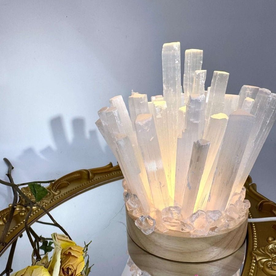 Crystal Cluster Lamp - Touch Vintage 