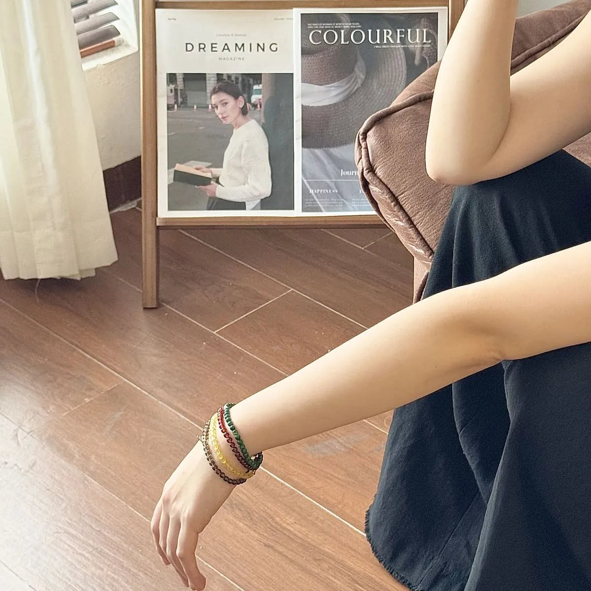 scorpio bracelets on the hand