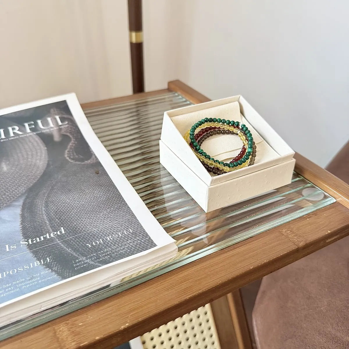 scorpio bracelets with packaging box